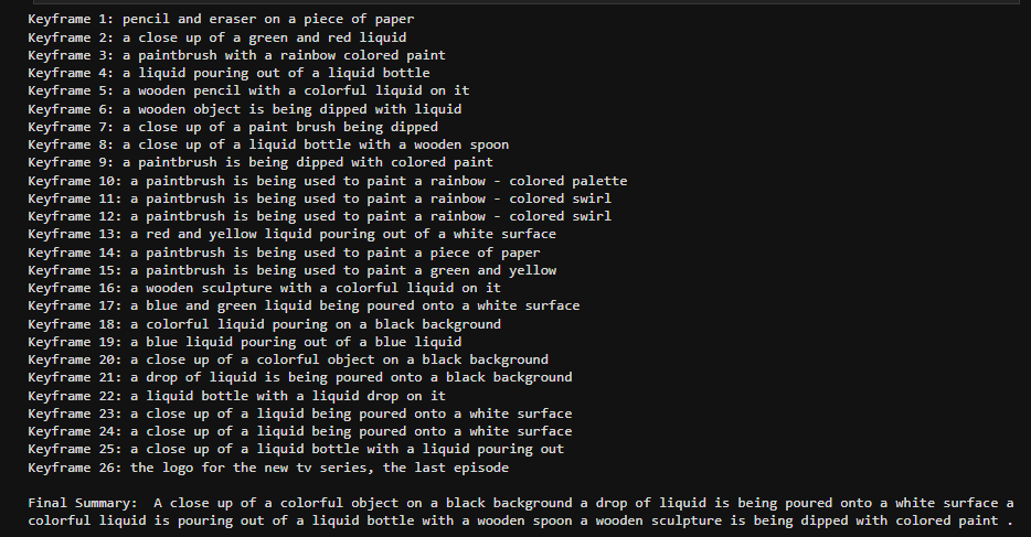 AI Video Summarization